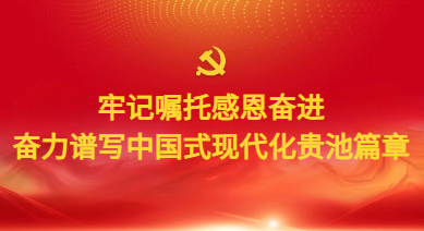 牢记嘱托感恩奋进奋力谱写中国式现代化贵池篇章